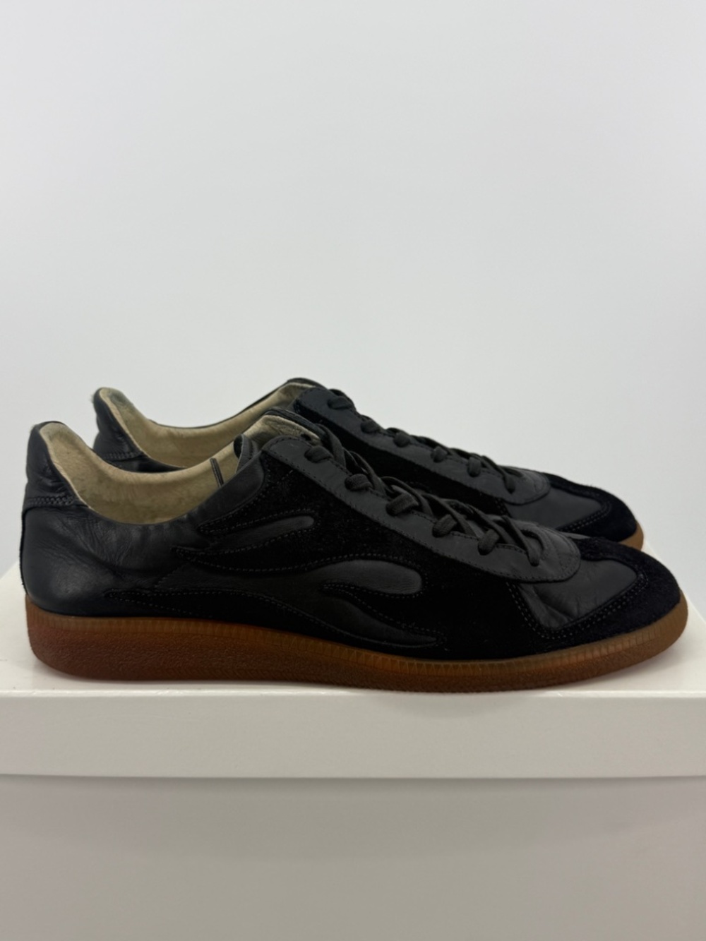 Margiela GAT Low Black Suede Flame SS09